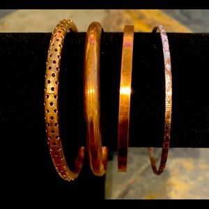 Set of girls gold bangles
